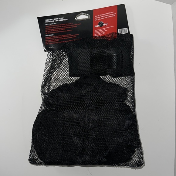 Eight Ball Multi-Sport Protective 3-Pack Knee & Elbow Pads Wrist Guards Ages 8+ - Picture 3 of 3